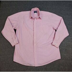 Wrangler Shirt Men Extra Large XL Pink Ribbon Breast Cancer Western Rodeo Cowboy